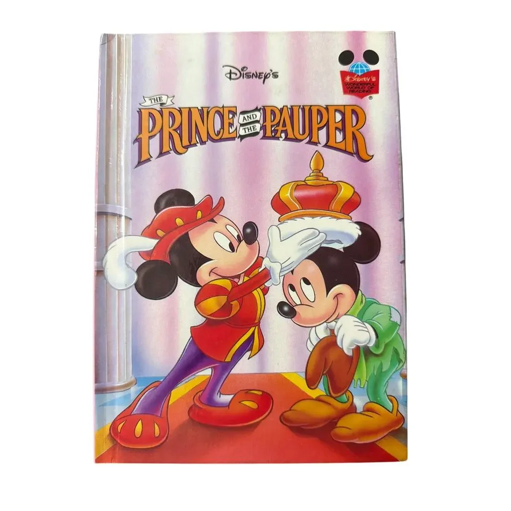 Disney's The Prince and the Pauper Wonderful World of Reading Hardcover Book VTG